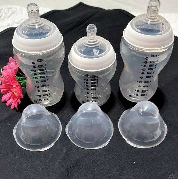 • Tommee Tippee Baby Bottles, Set of 3, Clean, Great Condition - Picture 1 of 6